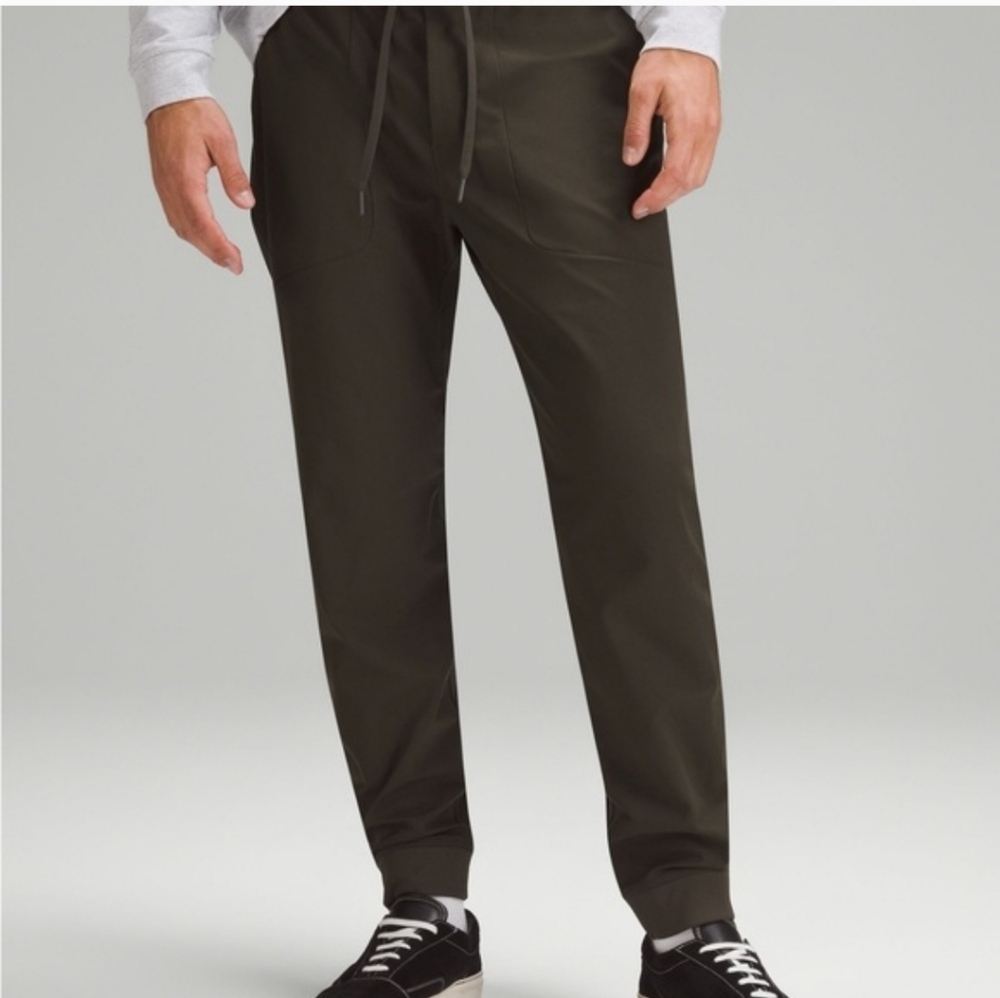 lululemon athletica Olive Green Tapered Drawstring Joggers